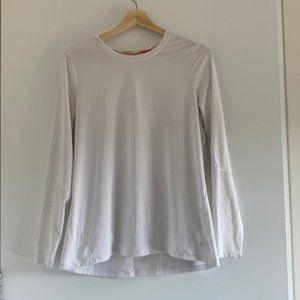 White long sleeve gym top size medium Dunnes Stores Irish Brand  gym workout